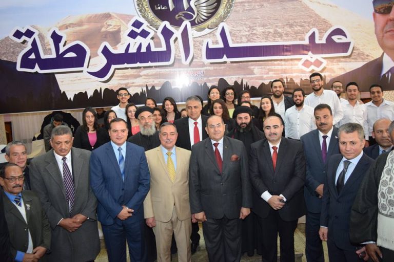 مجلس جامعة سوهاج يشارك في الاحتفال بالعيد ٦٦ للشرطة.