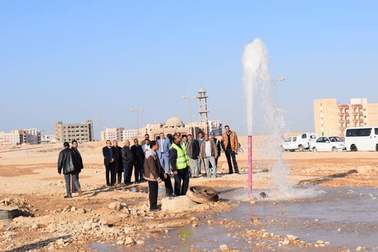 لاول مرة ضخ مياه نهر النيل لجامعة سوهاج الجديدة
